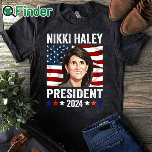 black T shirt Nikki Haley for President Nikki Haley 2024 Shirt