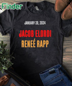 black T shirt Official Snl Season 49 January 20, 2O24 Jacob Elordi Renee Rapp Shirt