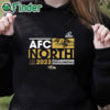 black hoodie AFC North Division Baltimore Ravens 2023 Champions shirt