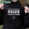 black hoodie Dallas Cowboys Seize everything T shirt