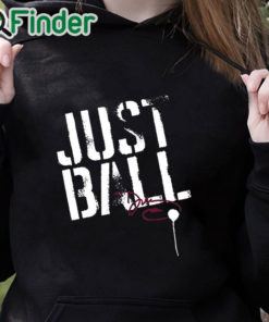 black hoodie Dawn Staley Just Ball Shirt