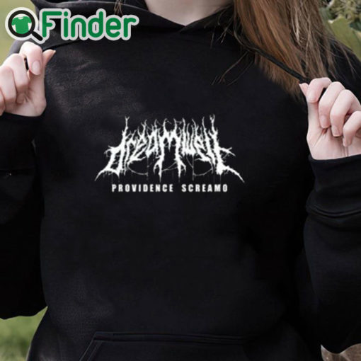 black hoodie Dreamwell Providence Screamo Shirt