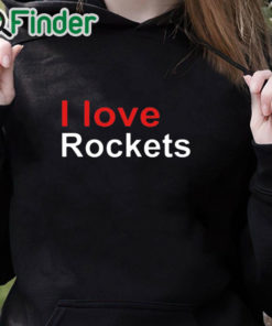 black hoodie Elon I Love Rockets Shirt