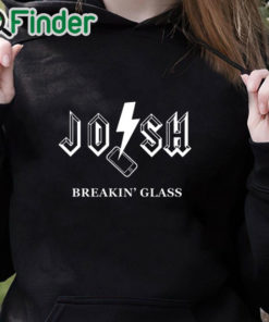black hoodie Jo Sh Breakin' Glass Shirt