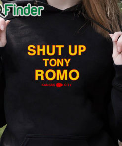black hoodie Kansas City Chiefs Shut Up Tony Romo Shirt