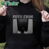 black hoodie La Flame Free Thug Shirt
