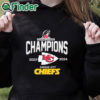 black hoodie Official AFC Champions 2023 2024 Kansas City Chiefs Super Bowl LVIII shirt