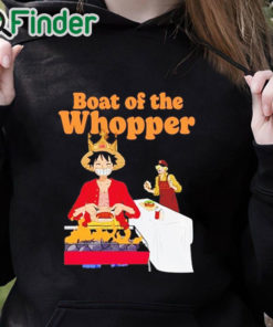black hoodie One Piece Burger King Shirt