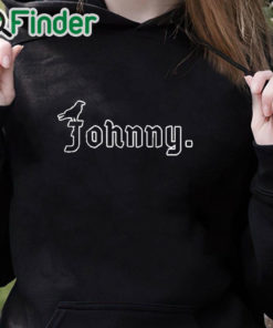 black hoodie The Johnny Shirt