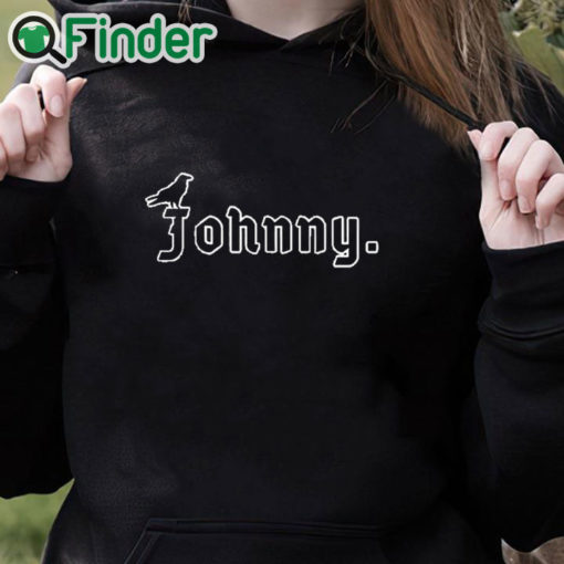 black hoodie The Johnny Shirt