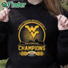 black hoodie West Virginia Mountaineers Duke's Mayo Bowl Champions 2023 Shirt