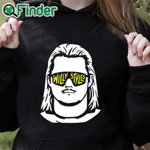 black hoodie Willy Styles T Shirt