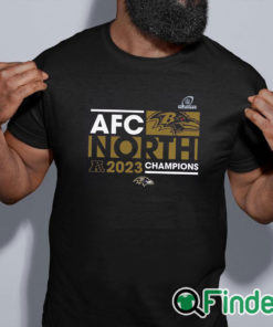 black shirt Baltimore Ravens AFC North Champions 2023 Shirt