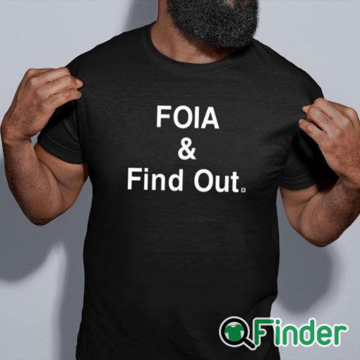 black shirt Caresse Jackman Foia And Find Out Shirt