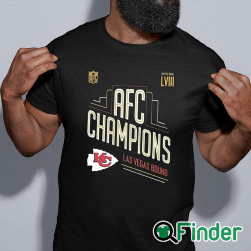 black shirt Chiefs AFC Championship Shirt Super Bowl 2024