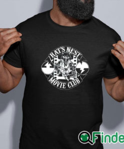 black shirt Duncan Jones Rat’s Nest Movie Club Shirt