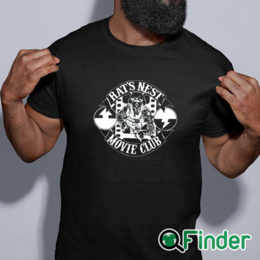 black shirt Duncan Jones Rat’s Nest Movie Club Shirt