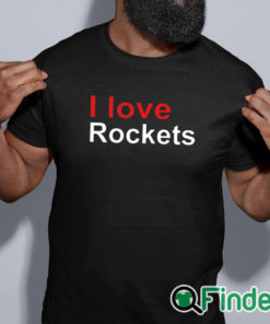 black shirt Elon I Love Rockets Shirt