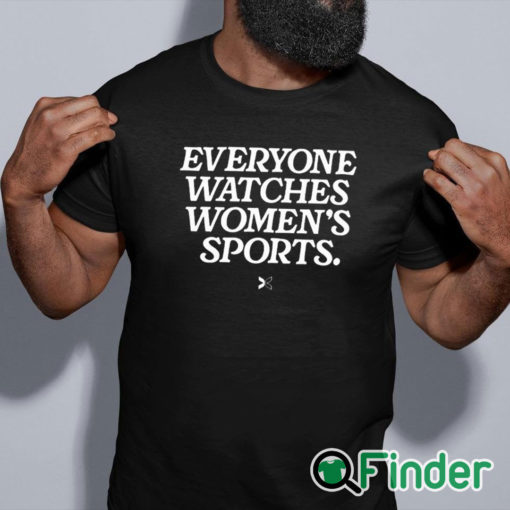 black shirt Everyone Watches Women’s Sports Shirt