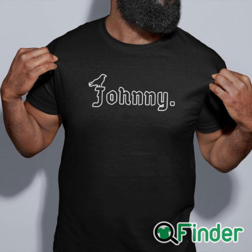 black shirt Fieldstees The Johnny T Shirt