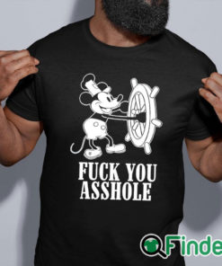 black shirt Fuck You Asshole Mickey Mouse T Shirt