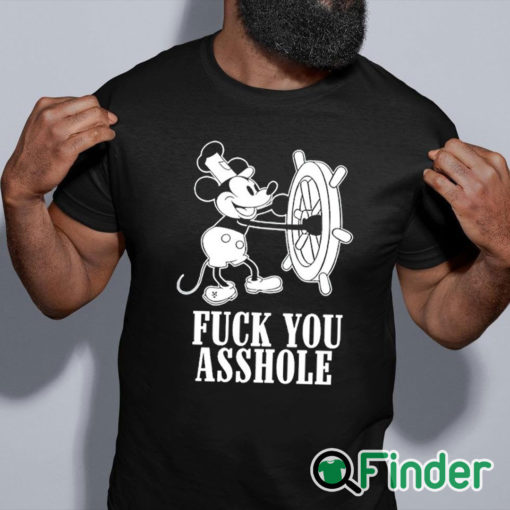 black shirt Fuck You Asshole Mickey Mouse T Shirt