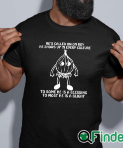 black shirt He’s Called Onion Boy He Shows Up In Every Culture Shirt