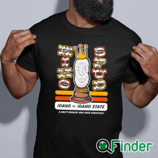 black shirt Idaho Vs. Idaho State King Spud Trophy Shirt