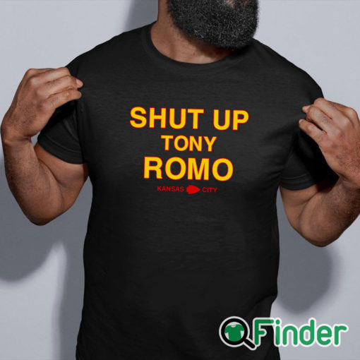 black shirt Kansas City Chiefs Shut Up Tony Romo Shirt
