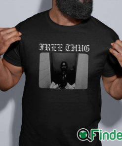 black shirt La Flame Free Thug Shirt