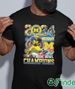 black shirt Michigan Beat Alabama 2024 Rose Bowl Champions Shirt