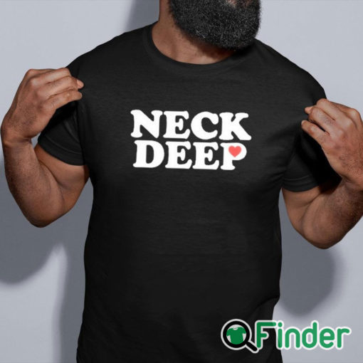 black shirt Neck Deep I Really Like Who You Care Dumbstruck Dumbfuck Shirt