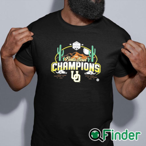 black shirt Oregon Duck 2024 Vrbo Fiesta Bowl Champions Shirt