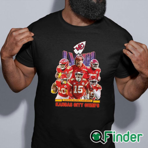black shirt Super Bowl LVIII 2024 KC Chiefs Shirt