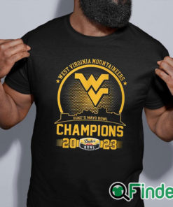 black shirt West Virginia Mountaineers Duke's Mayo Bowl Champions 2023 Shirt