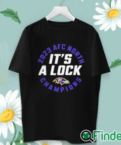 unisex T shirt 2023 AFC North Champions It's A Lock Ravens Shirt