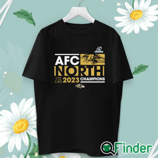 unisex T shirt AFC North Division Baltimore Ravens 2023 Champions shirt