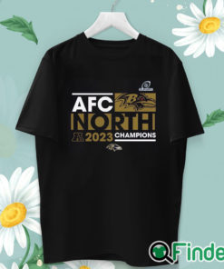 unisex T shirt Baltimore Ravens AFC North Champions 2023 Shirt