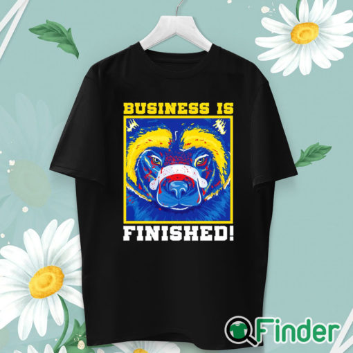 unisex T shirt Business is finished Michigan Wolverines football mascot shirt