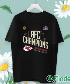 unisex T shirt Kansas City Chiefs AFC Champions 2024 Super Bowl LVIII Las Vegas Bound Logo Classic T Shirt