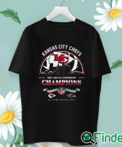 unisex T shirt Kansas City Chiefs Winners Season 2023 2024 AFC Championship NFL Divisional Skyline Shirt
