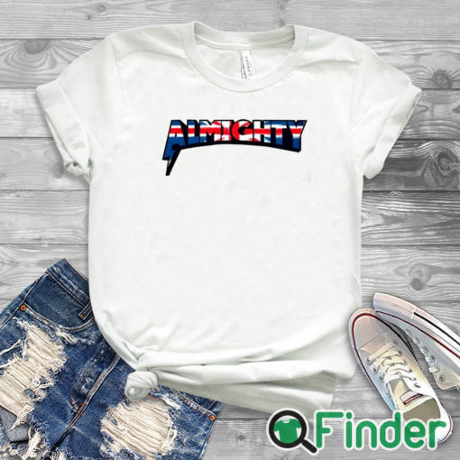 white T shirt Arnold Billy Allen Almighty Shirt