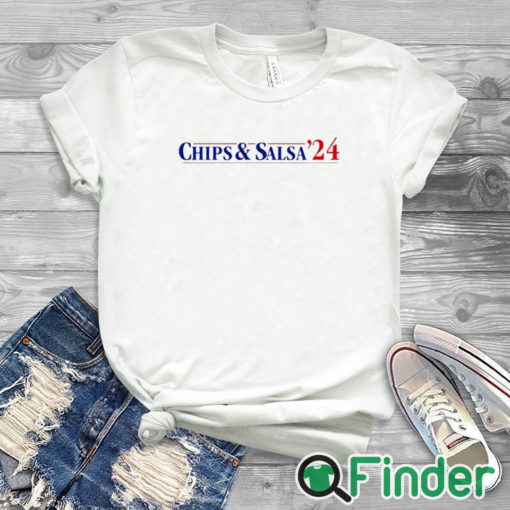 white T shirt Chips & Salsa 2024 Shirt