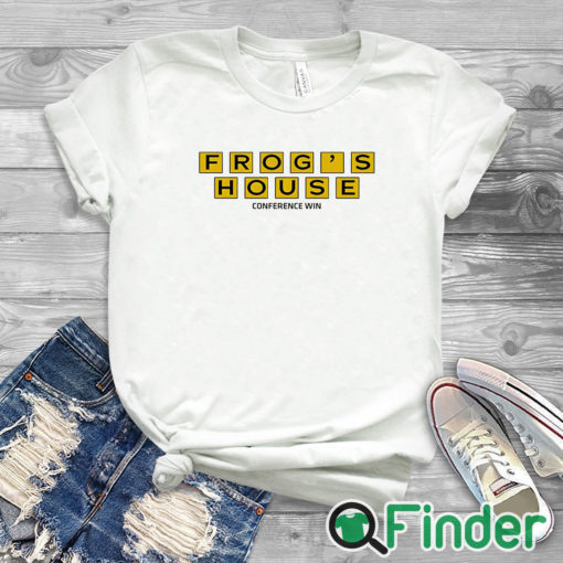 white T shirt Emanuel Miller Frog's House Conference Win Shirt