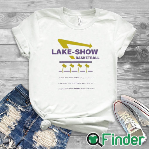 white T shirt Goldenknight Lake Show Basketball Shirt