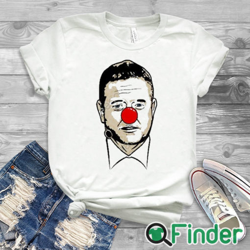 white T shirt Kirk Herbstreit Clown Shirt