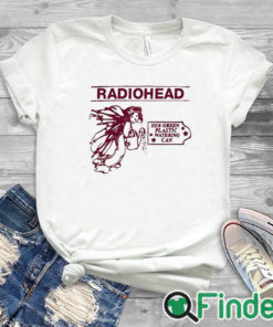 white T shirt Radiohead Her Green Plastic Watering Can Shirt