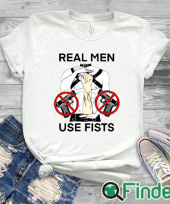 white T shirt Teenhearts Real Man Use Fists Shirt