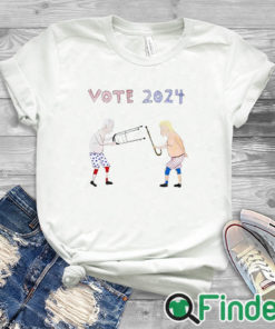 white T shirt Vote 2024 Biden And Trump Shirt