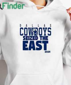 white hoodie Dallas Cowboys Seized The East 2024 T Shirt